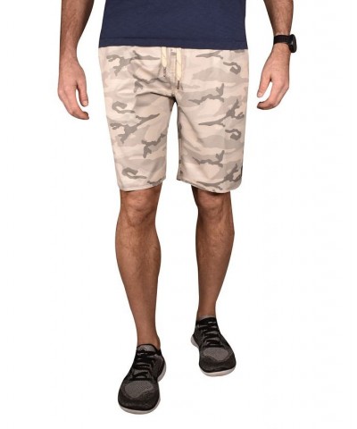 Men's Camo Print Hybrid Windjammer Shorts Tan/Beige $40.55 Shorts