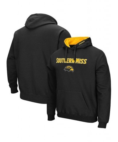 Men's Black Southern Miss Golden Eagles Arch and Logo Pullover Hoodie $20.21 Sweatshirt