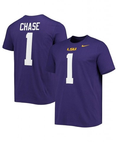 Men's Ja'Marr Chase Purple LSU Tigers Alumni Name and Number Team T-shirt $23.59 T-Shirts