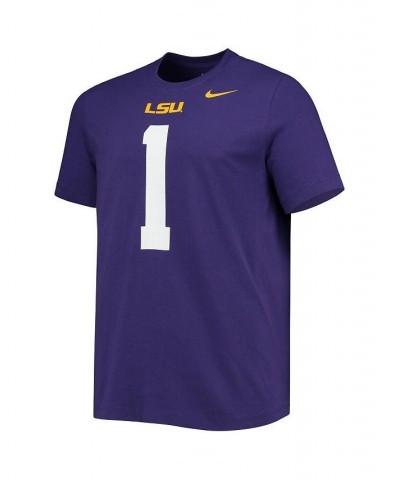 Men's Ja'Marr Chase Purple LSU Tigers Alumni Name and Number Team T-shirt $23.59 T-Shirts