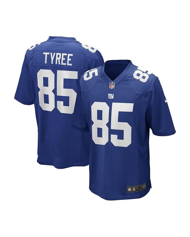 Men's David Tyree Royal New York Giants Game Retired Player Jersey $51.36 Jersey