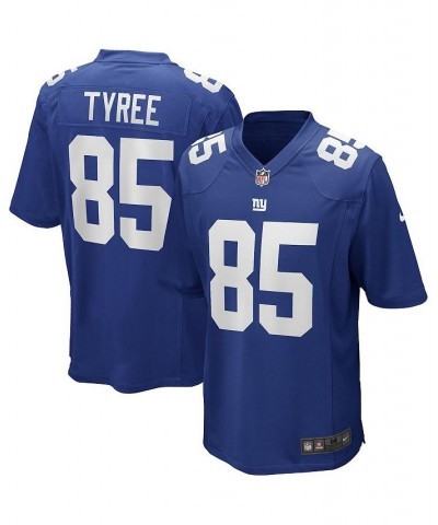 Men's David Tyree Royal New York Giants Game Retired Player Jersey $51.36 Jersey