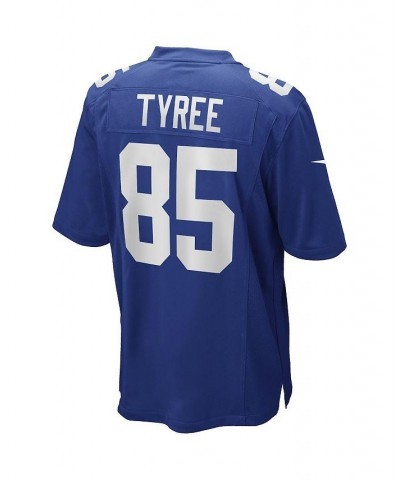 Men's David Tyree Royal New York Giants Game Retired Player Jersey $51.36 Jersey