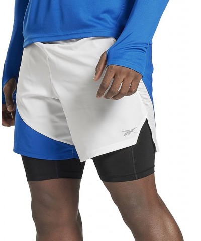 Men's Running Speedwick 2-In-1 Colorblocked Drawstring Shorts Blue $17.94 Shorts