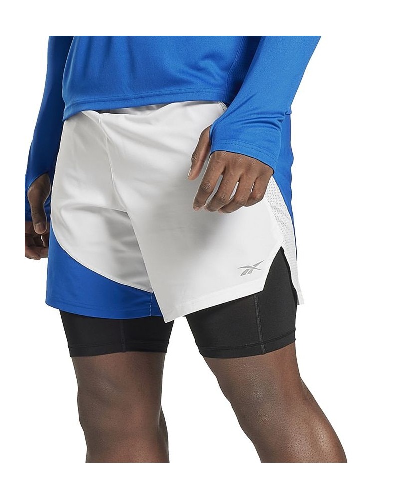 Men's Running Speedwick 2-In-1 Colorblocked Drawstring Shorts Blue $17.94 Shorts