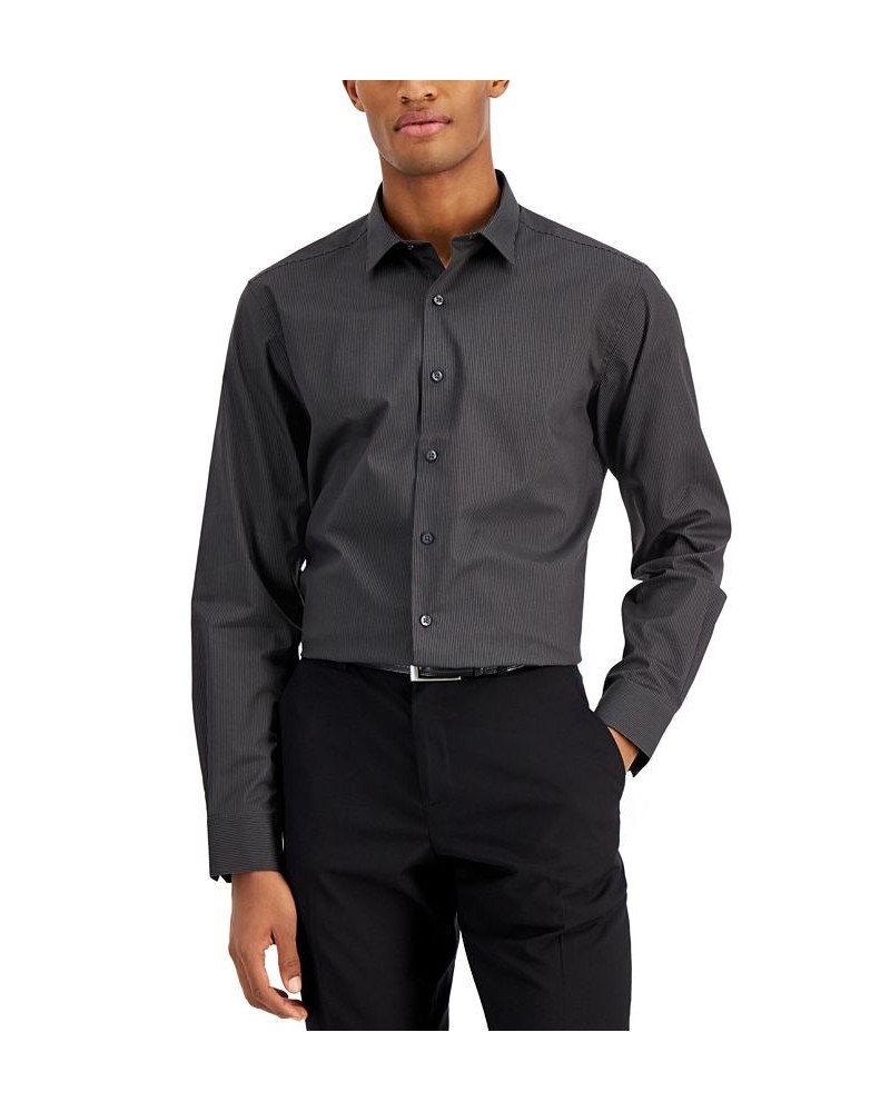 Men's Slim Fit Stripe Dress Shirt PD01 $12.60 Dress Shirts