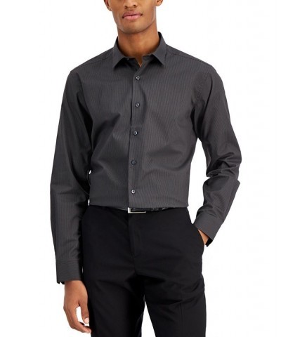 Men's Slim Fit Stripe Dress Shirt PD01 $12.60 Dress Shirts