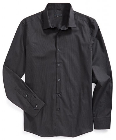 Men's Slim Fit Stripe Dress Shirt PD01 $12.60 Dress Shirts