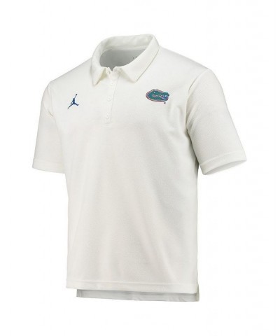 Men's White Florida Gators Team Performance Polo Shirt $40.00 Polo Shirts