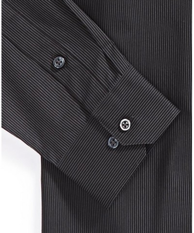 Men's Slim Fit Stripe Dress Shirt PD01 $12.60 Dress Shirts