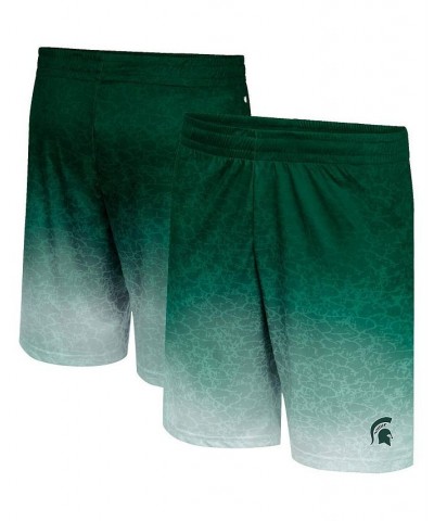 Men's Green Michigan State Spartans Walter Shorts $27.59 Shorts