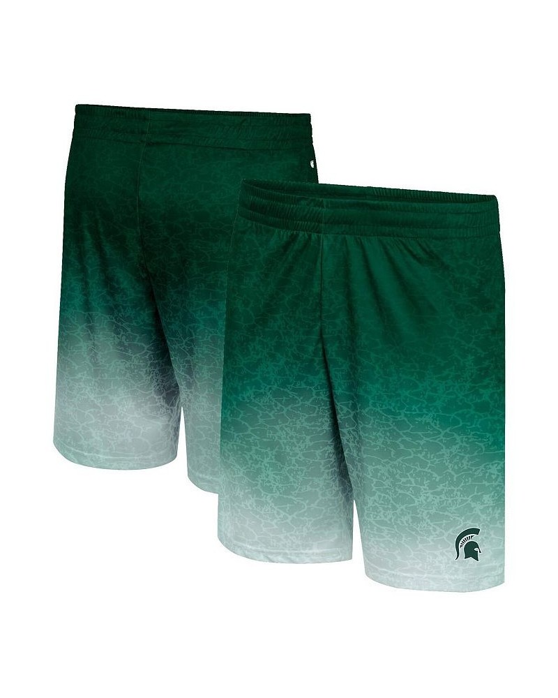 Men's Green Michigan State Spartans Walter Shorts $27.59 Shorts