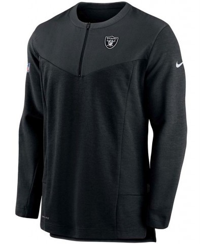 Men's Black Las Vegas Raiders Sideline Half-Zip UV Performance Jacket $32.34 Jackets