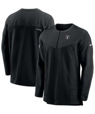 Men's Black Las Vegas Raiders Sideline Half-Zip UV Performance Jacket $32.34 Jackets