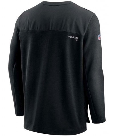 Men's Black Las Vegas Raiders Sideline Half-Zip UV Performance Jacket $32.34 Jackets