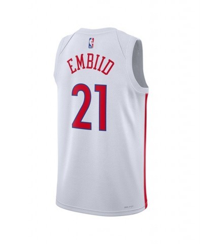 Men's and Women's Joel Embiid White Philadelphia 76ers 2022/23 City Edition Swingman Jersey $40.30 Jersey