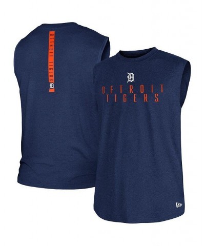 Men's Navy Detroit Tigers Team Muscle Tank Top $20.16 T-Shirts