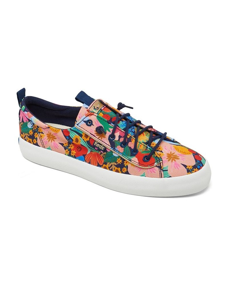 Women's x Rifle Paper Co Kickback Sicily Canvas Casual Sneakers Multi $40.85 Shoes