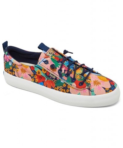 Women's x Rifle Paper Co Kickback Sicily Canvas Casual Sneakers Multi $40.85 Shoes