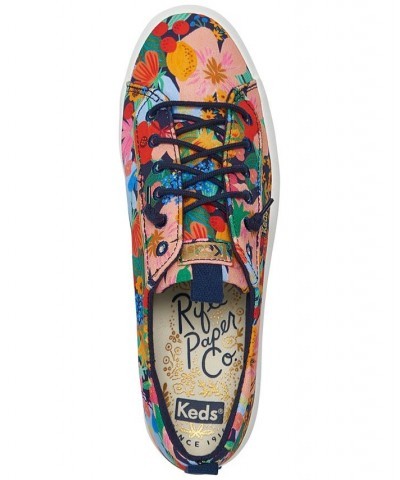 Women's x Rifle Paper Co Kickback Sicily Canvas Casual Sneakers Multi $40.85 Shoes