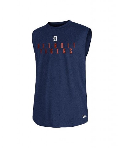 Men's Navy Detroit Tigers Team Muscle Tank Top $20.16 T-Shirts