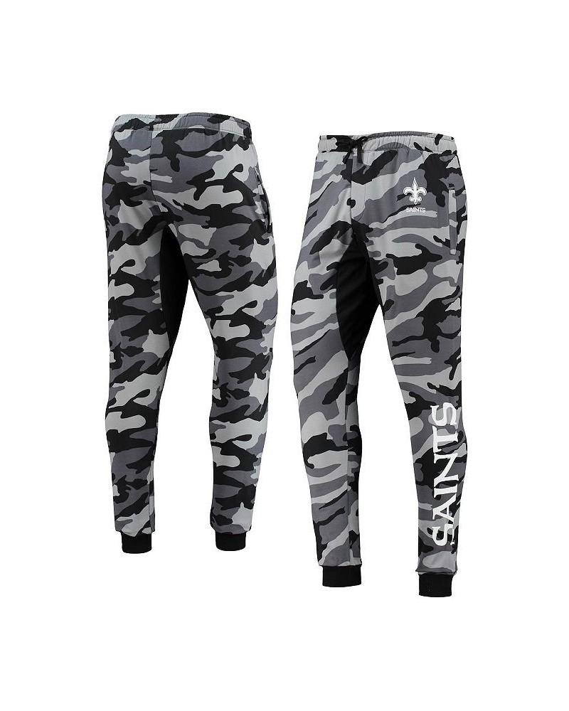 Men's Black New Orleans Saints Camo Jogger Pants $31.05 Pants