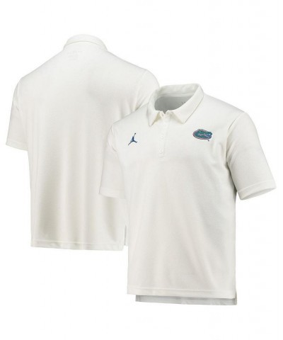 Men's White Florida Gators Team Performance Polo Shirt $40.00 Polo Shirts