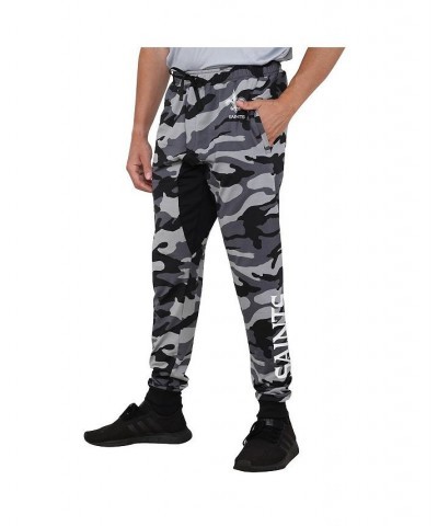 Men's Black New Orleans Saints Camo Jogger Pants $31.05 Pants