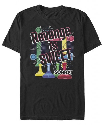 Men's Sorry Revenge Short Sleeve Crew T-shirt Black $20.64 T-Shirts