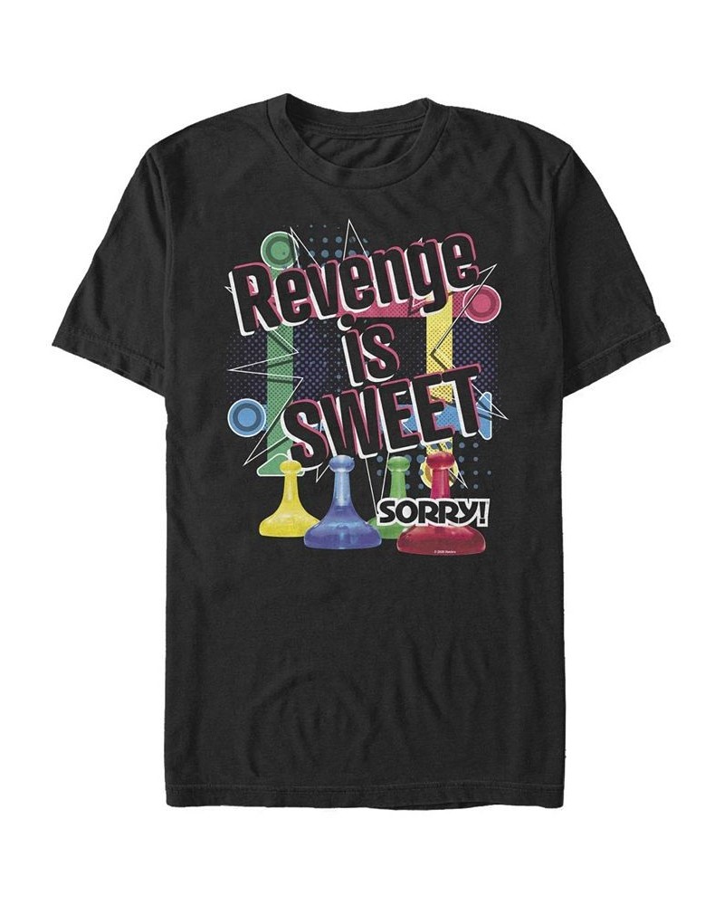 Men's Sorry Revenge Short Sleeve Crew T-shirt Black $20.64 T-Shirts