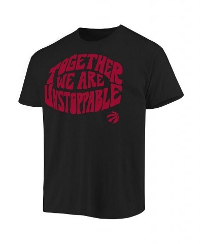 Men's Black Toronto Raptors Positive Message Enzyme Washed T-shirt $13.60 T-Shirts