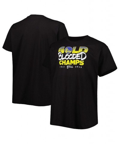 Men's Branded Black Golden State Warriors 2022 NBA Finals Champions Gold Blooded Big and Tall T-shirt $22.08 T-Shirts