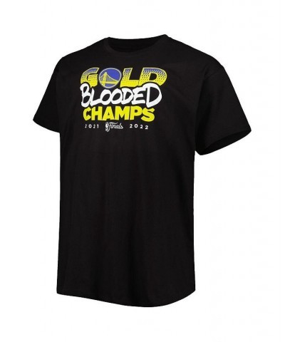 Men's Branded Black Golden State Warriors 2022 NBA Finals Champions Gold Blooded Big and Tall T-shirt $22.08 T-Shirts