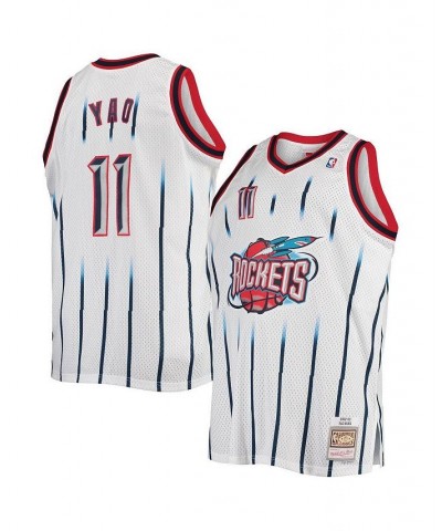 Men's Yao Ming White Houston Rockets Big and Tall Hardwood Classics Swingman Jersey $34.50 Jersey