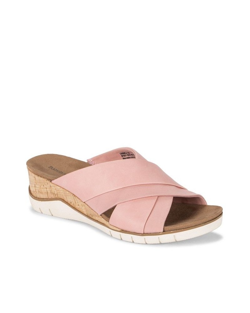 Carmiela Women's Wedge Slide Sandals PD02 $45.05 Shoes