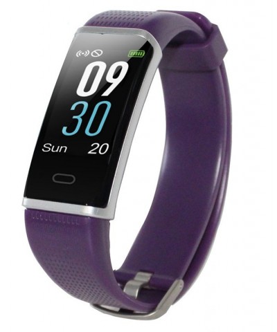 Purple Rubber Band Activity Tracker and Heart Rate Monitor Watch 19mm $24.60 Watches