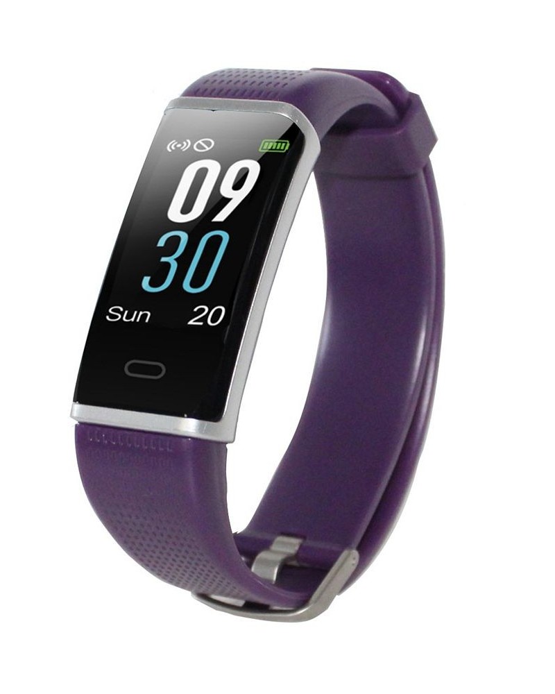 Purple Rubber Band Activity Tracker and Heart Rate Monitor Watch 19mm $24.60 Watches