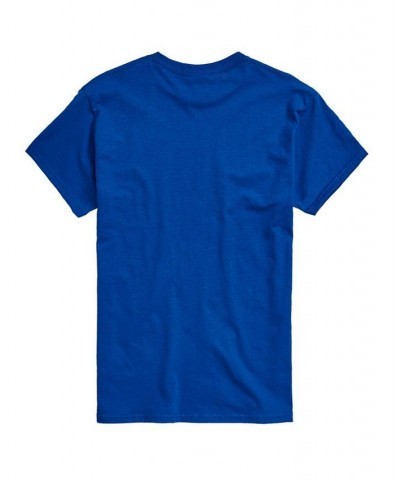 Men's Crew Neck Uno T-shirt Blue $16.80 T-Shirts