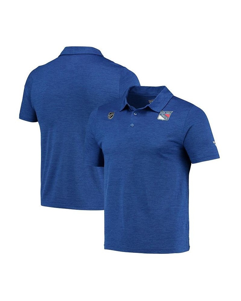 Men's Branded Blue New York Rangers Authentic Pro Clutch Polo Shirt $22.00 Polo Shirts