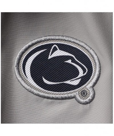 Men's Gray Penn State Nittany Lions Coaches Half-Zip Short Sleeve Pullover Jacket $43.19 Jackets