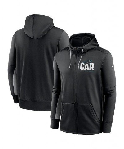 Men's Black and Gray Carolina Panthers Mascot Performance Full-Zip Hoodie $47.69 Sweatshirt