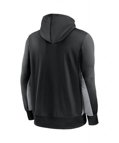 Men's Black and Gray Carolina Panthers Mascot Performance Full-Zip Hoodie $47.69 Sweatshirt