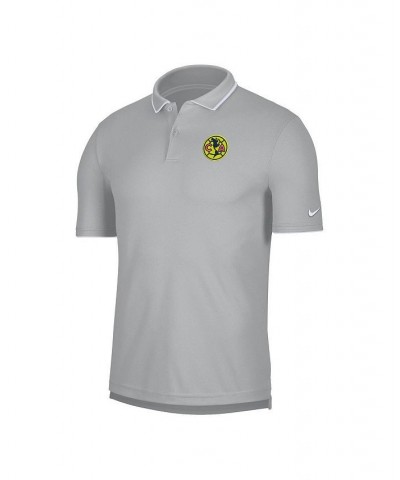 Men's Gray Club America Collegiate Polo Shirt $32.50 Polo Shirts