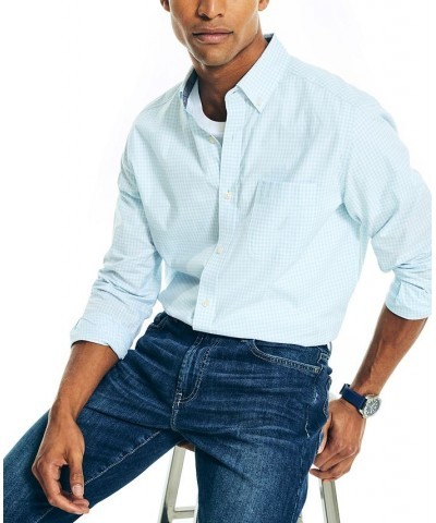 Men's Classic-Fit Long-Sleeve Gingham Check Poplin Shirt PD03 $35.09 Shirts