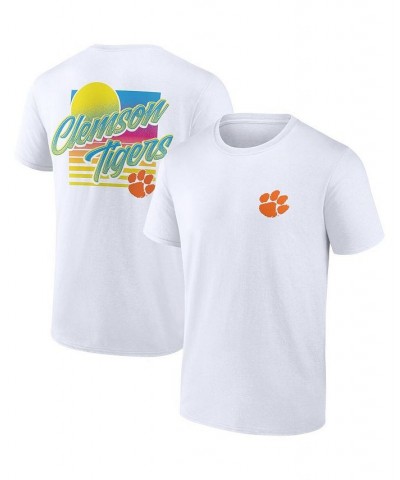 Men's Branded White Clemson Tigers High Hurdles T-shirt $14.70 T-Shirts