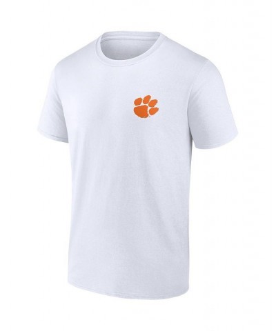 Men's Branded White Clemson Tigers High Hurdles T-shirt $14.70 T-Shirts