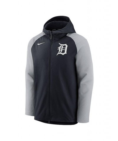 Men's Navy, Gray Detroit Tigers Authentic Collection Performance Raglan Full-Zip Hoodie $43.20 Jackets