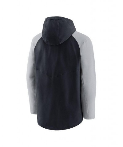 Men's Navy, Gray Detroit Tigers Authentic Collection Performance Raglan Full-Zip Hoodie $43.20 Jackets