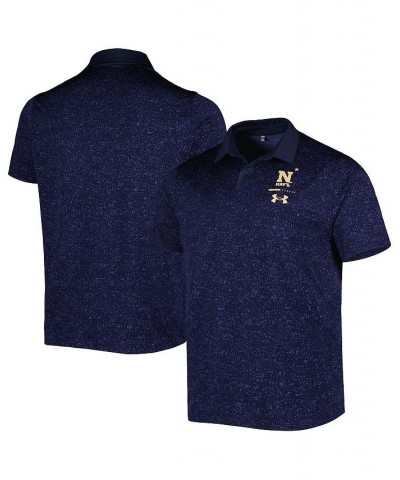 Men's Navy Navy Midshipmen Static Performance Polo Shirt $54.99 Polo Shirts