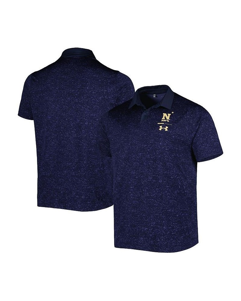 Men's Navy Navy Midshipmen Static Performance Polo Shirt $54.99 Polo Shirts